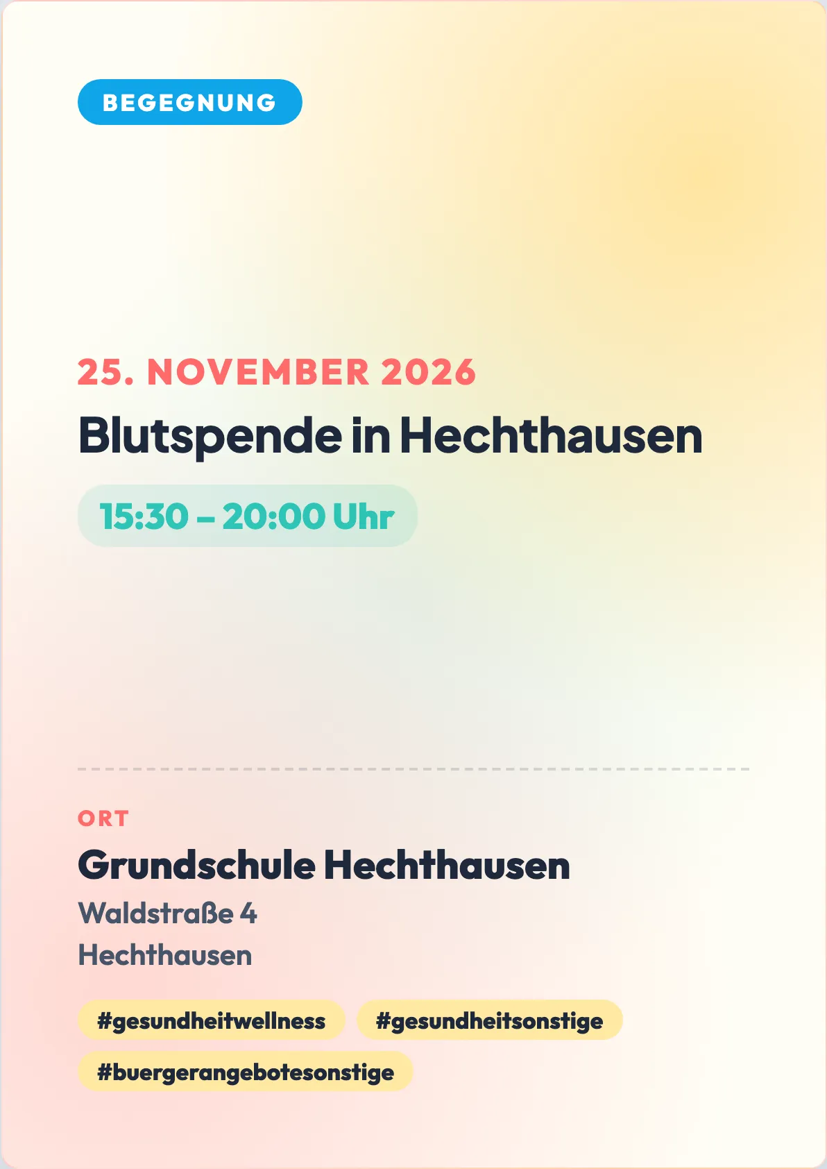 Veranstaltungsflyer