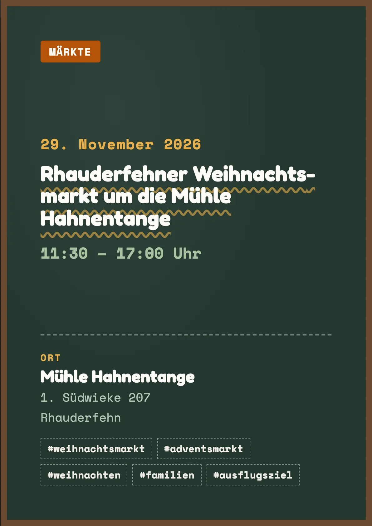Veranstaltungsflyer