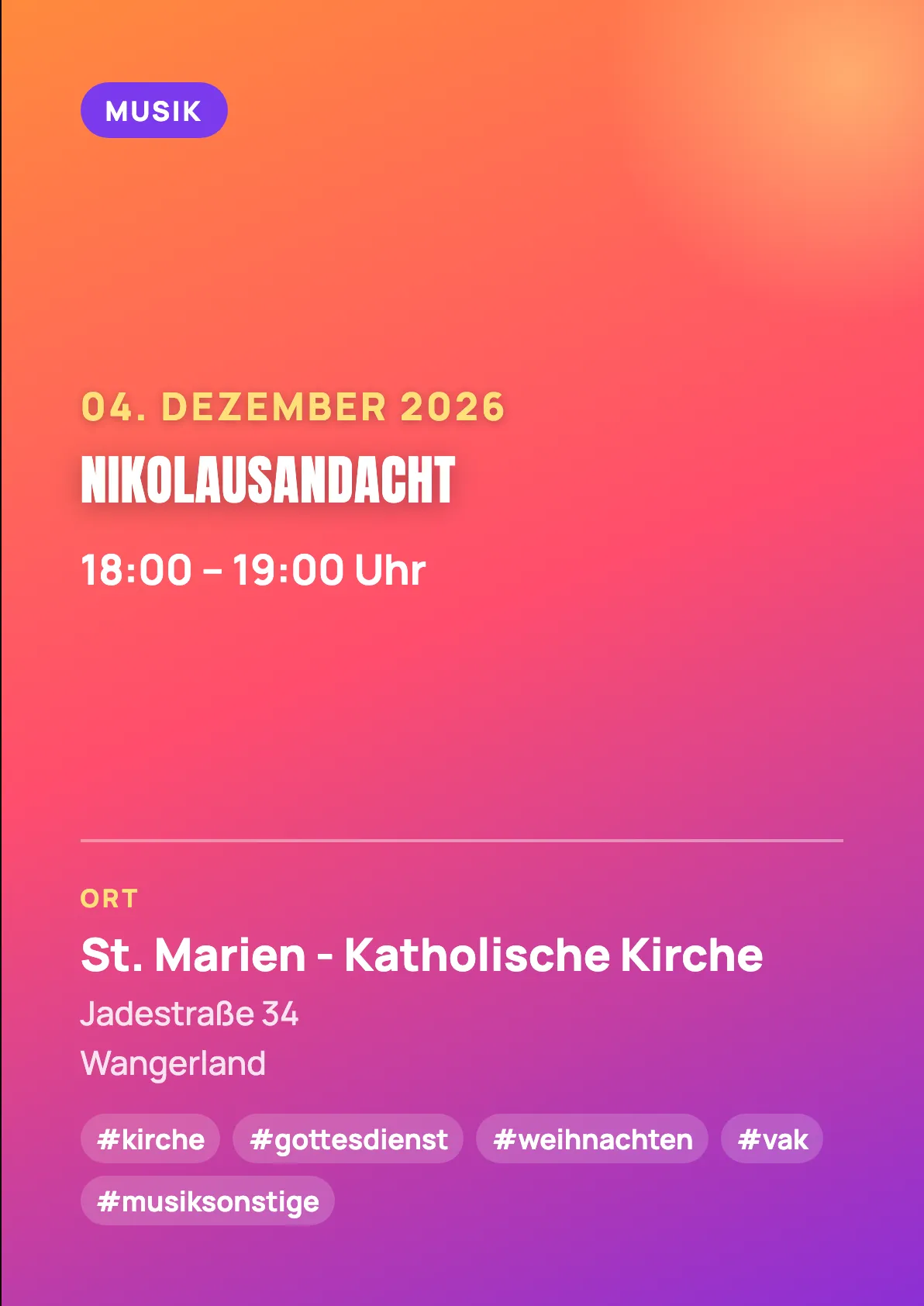 Veranstaltungsflyer