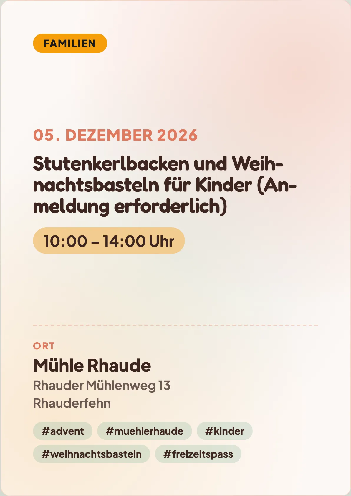 Veranstaltungsflyer