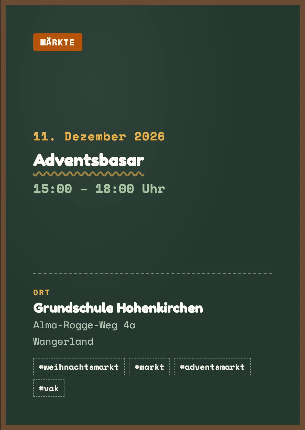 Veranstaltungsflyer
