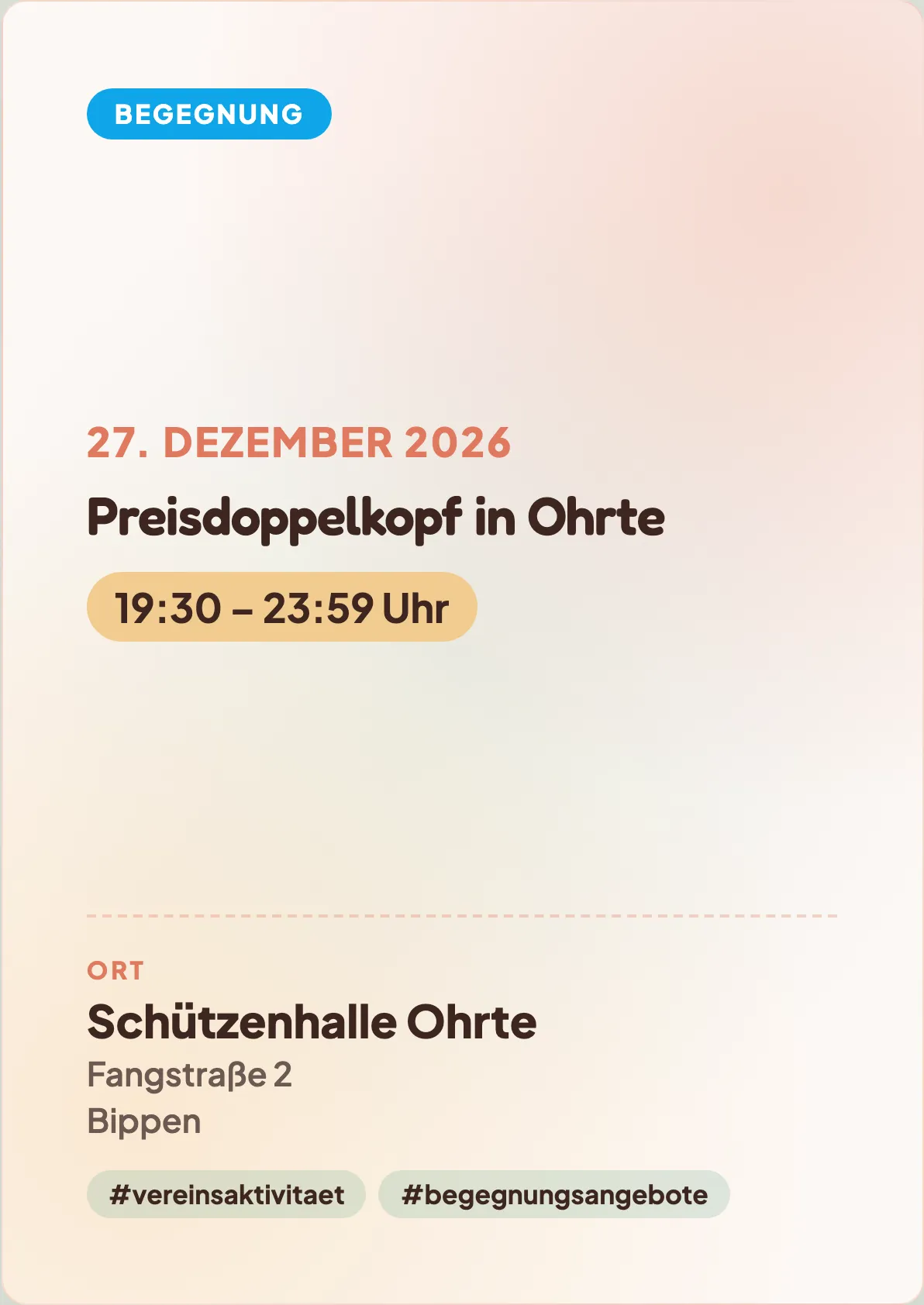 Veranstaltungsflyer