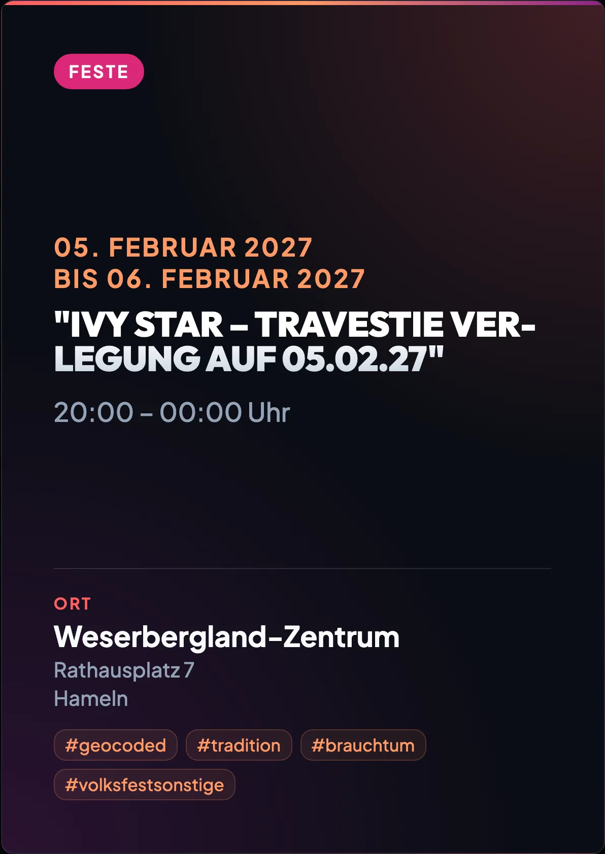 Veranstaltungsflyer