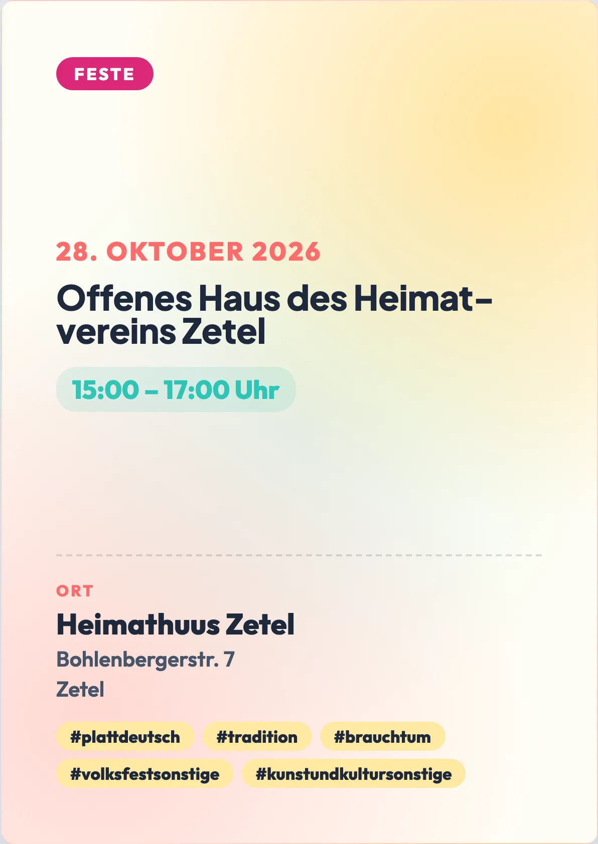 Veranstaltungsflyer