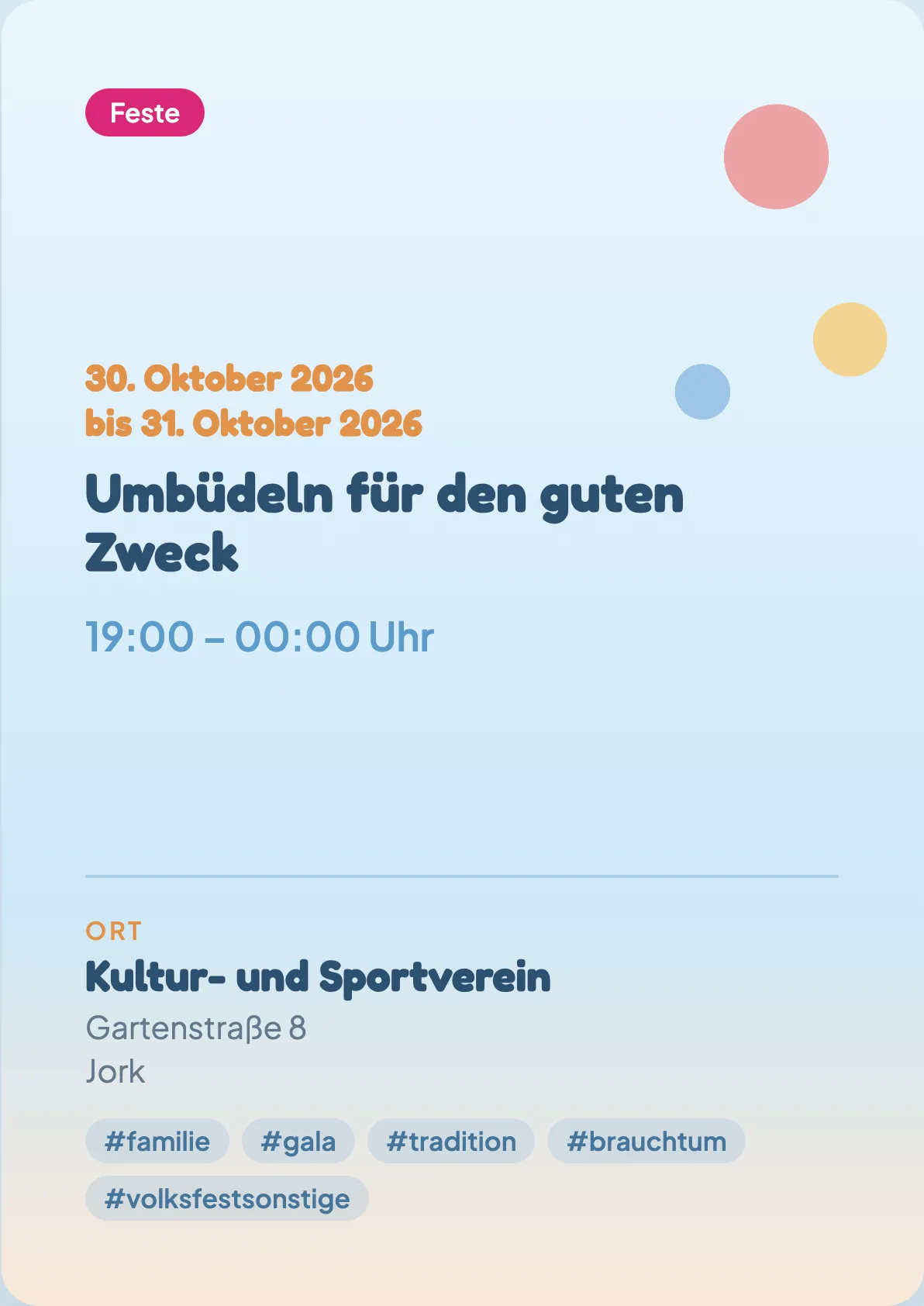 Veranstaltungsflyer
