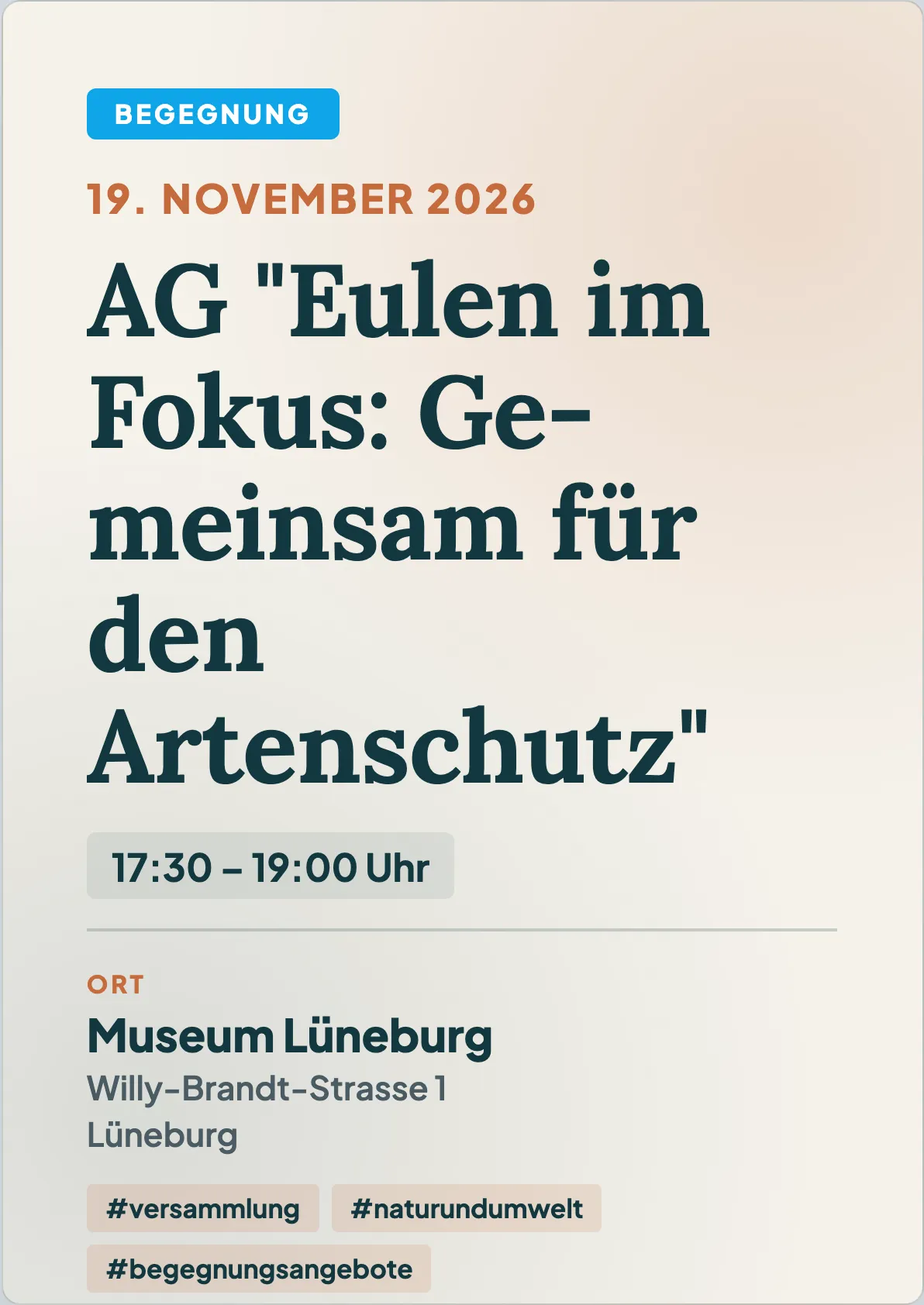 Veranstaltungsflyer