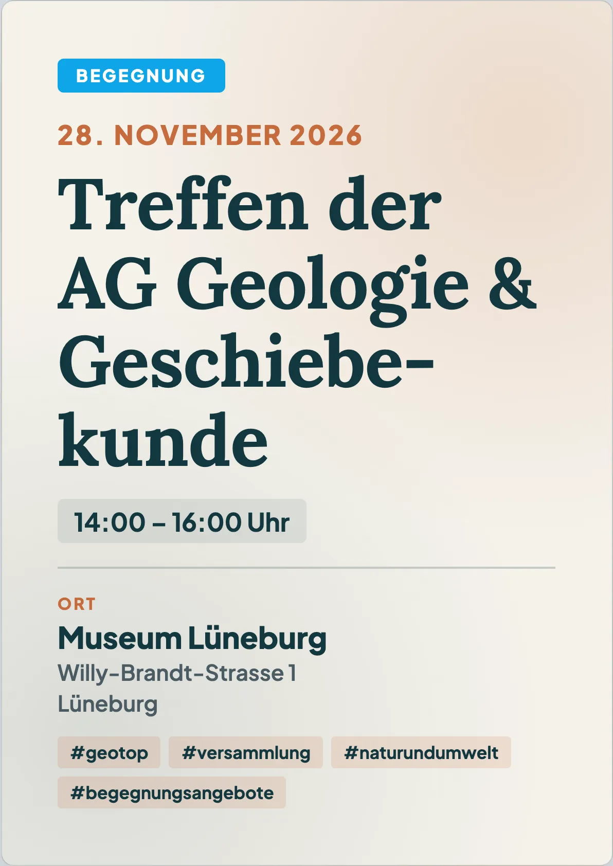 Veranstaltungsflyer