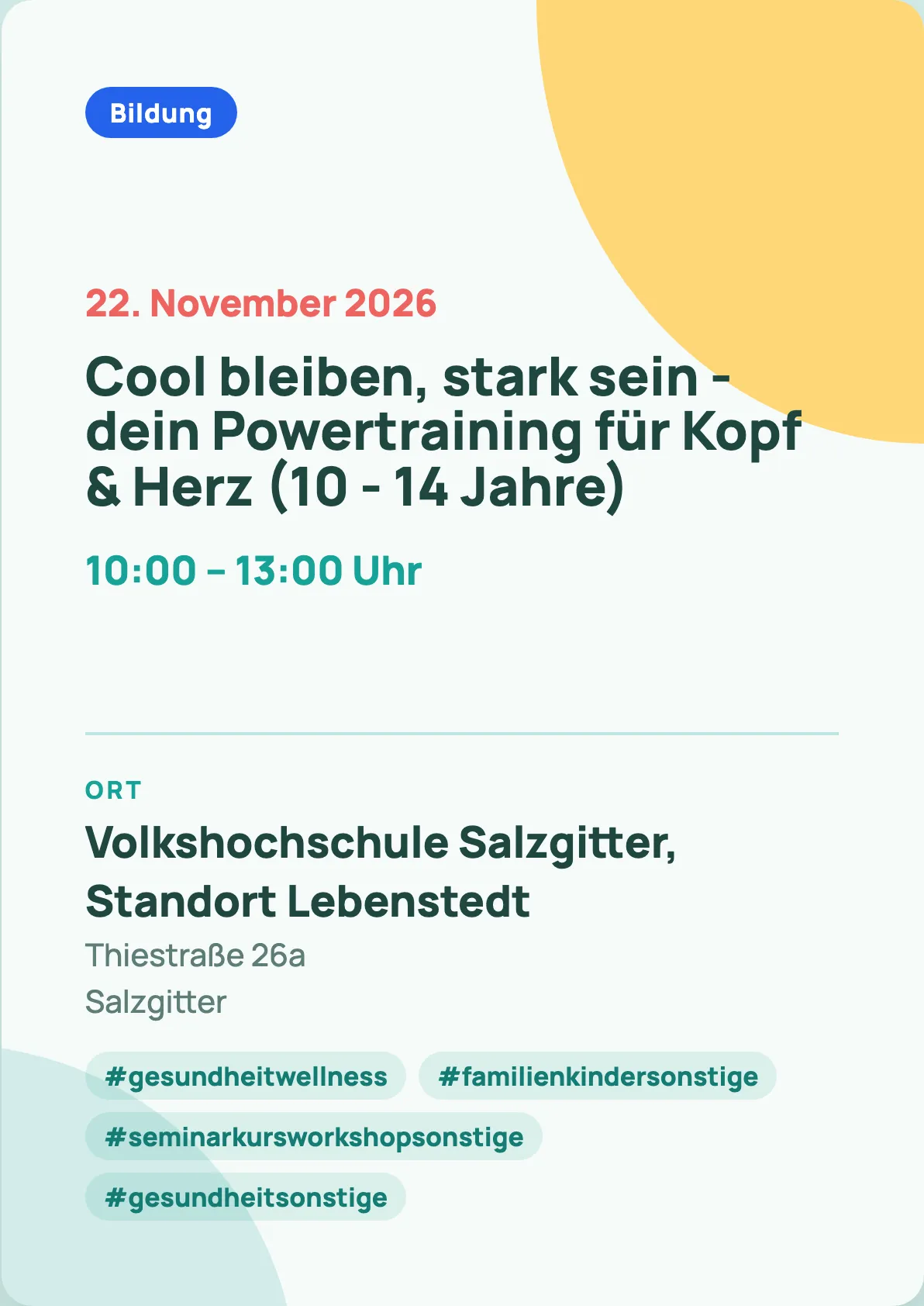 Veranstaltungsflyer