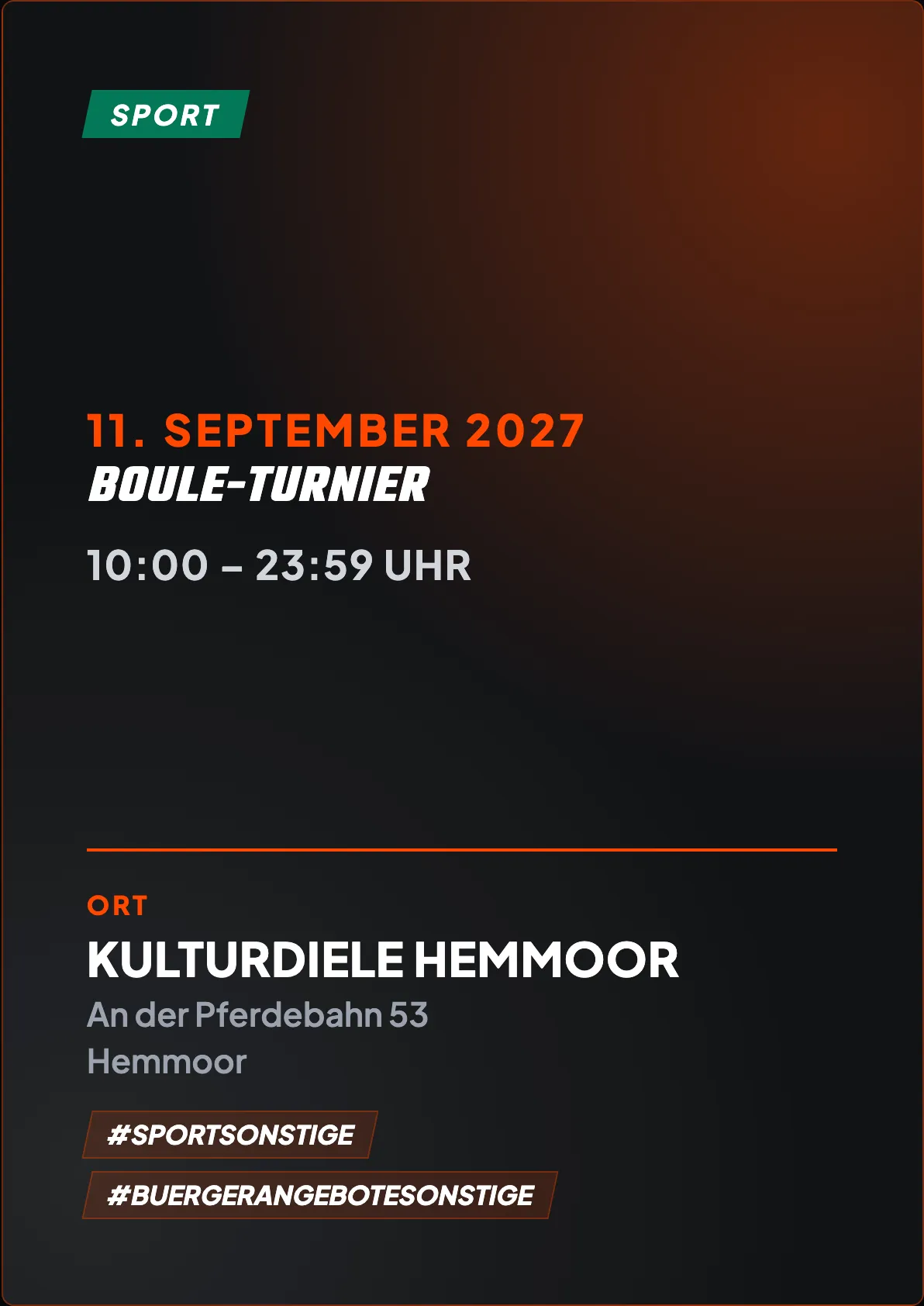 Veranstaltungsflyer