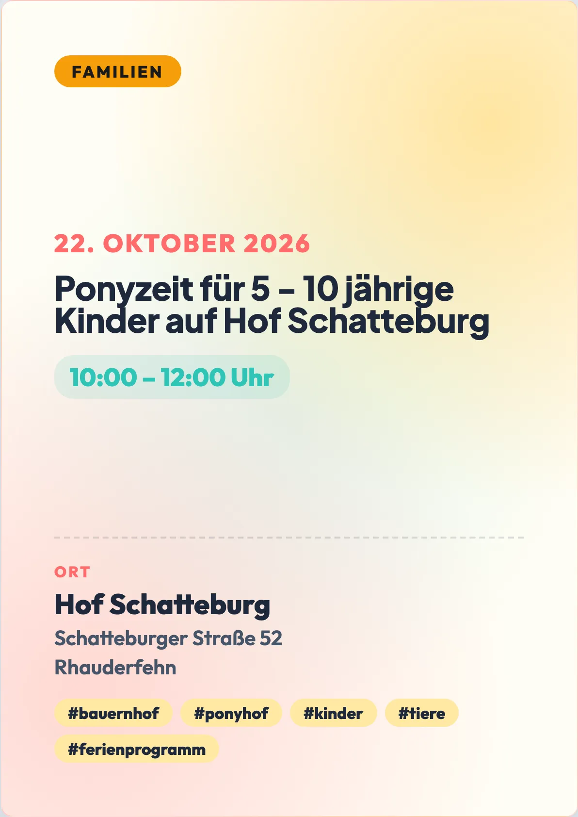 Veranstaltungsflyer
