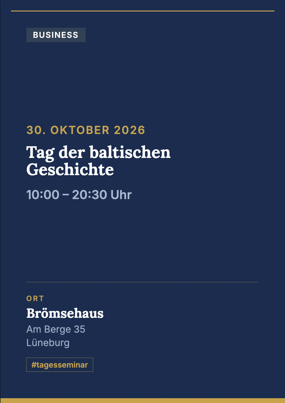 Veranstaltungsflyer