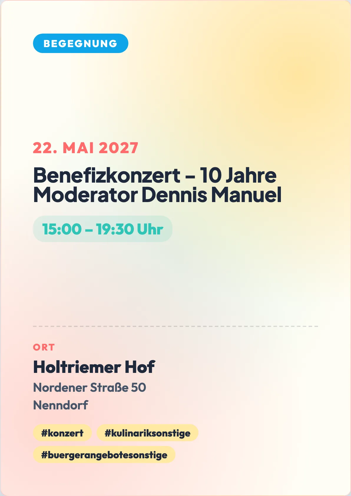 Veranstaltungsflyer
