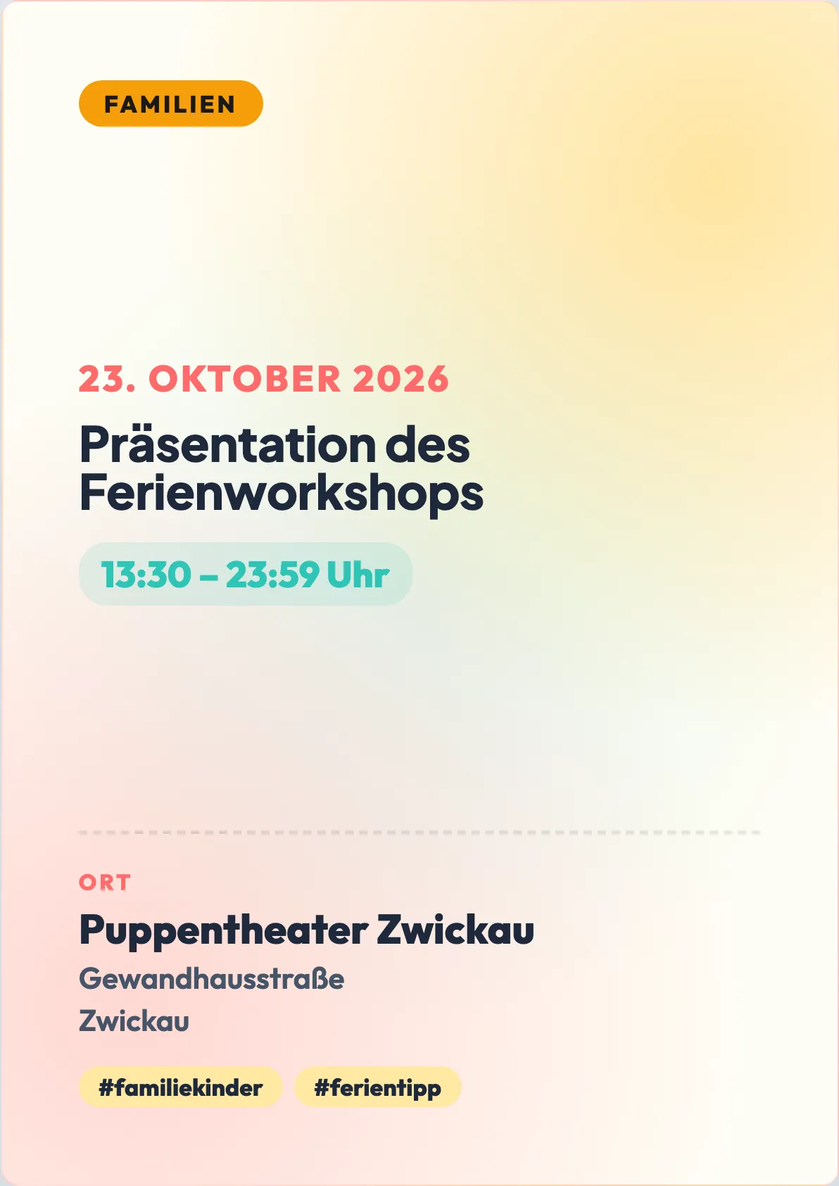 Veranstaltungsflyer