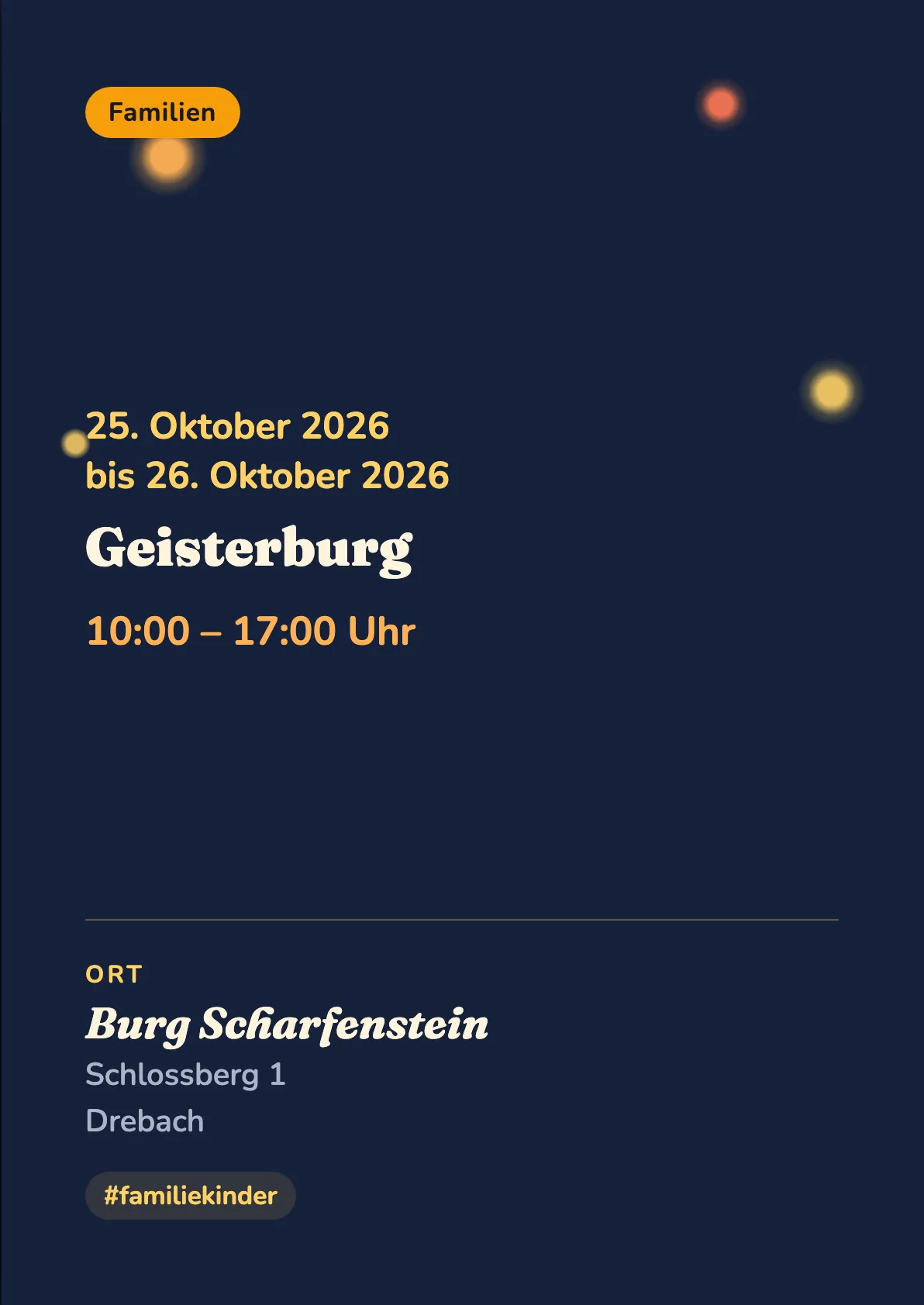 Veranstaltungsflyer