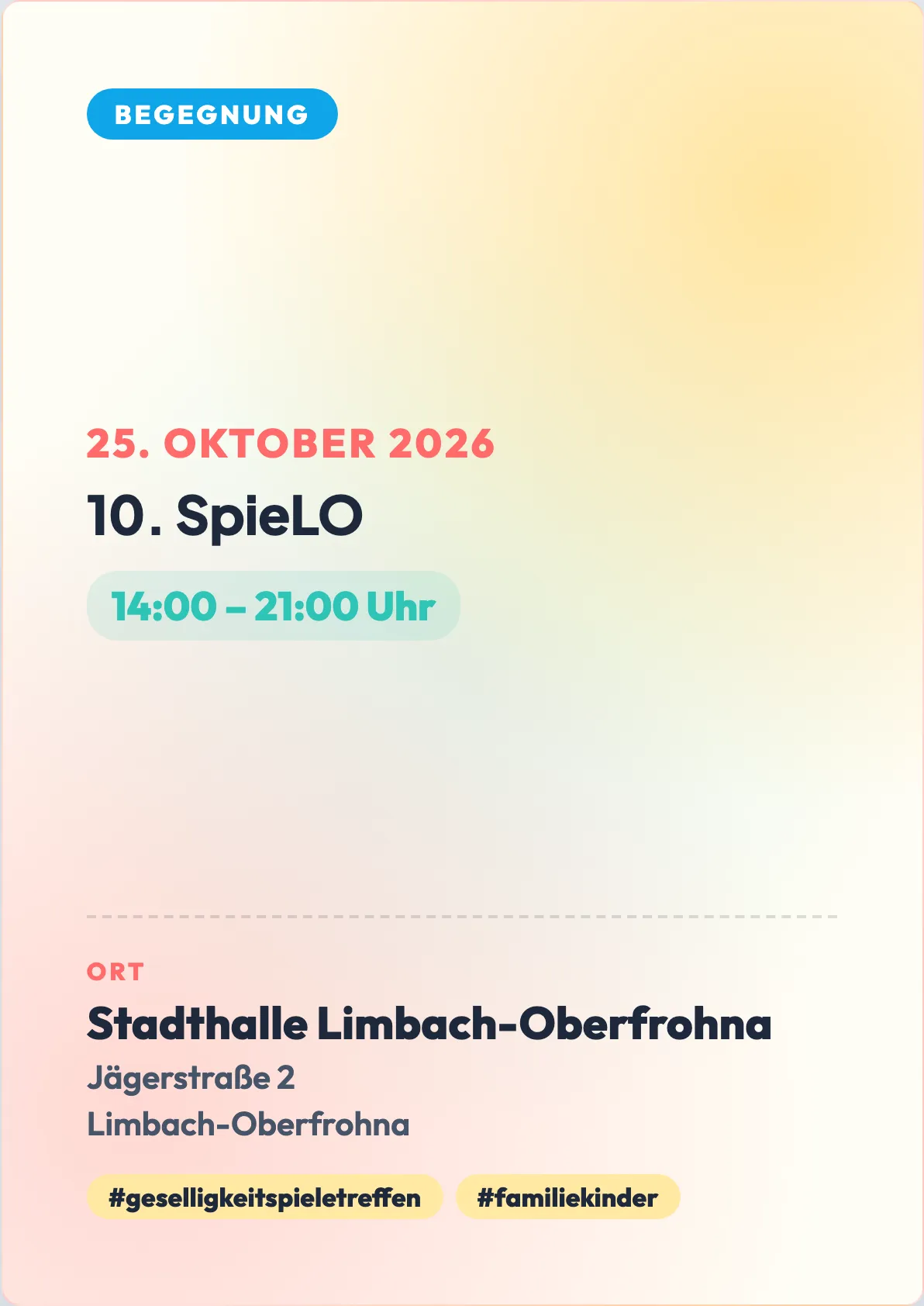 Veranstaltungsflyer