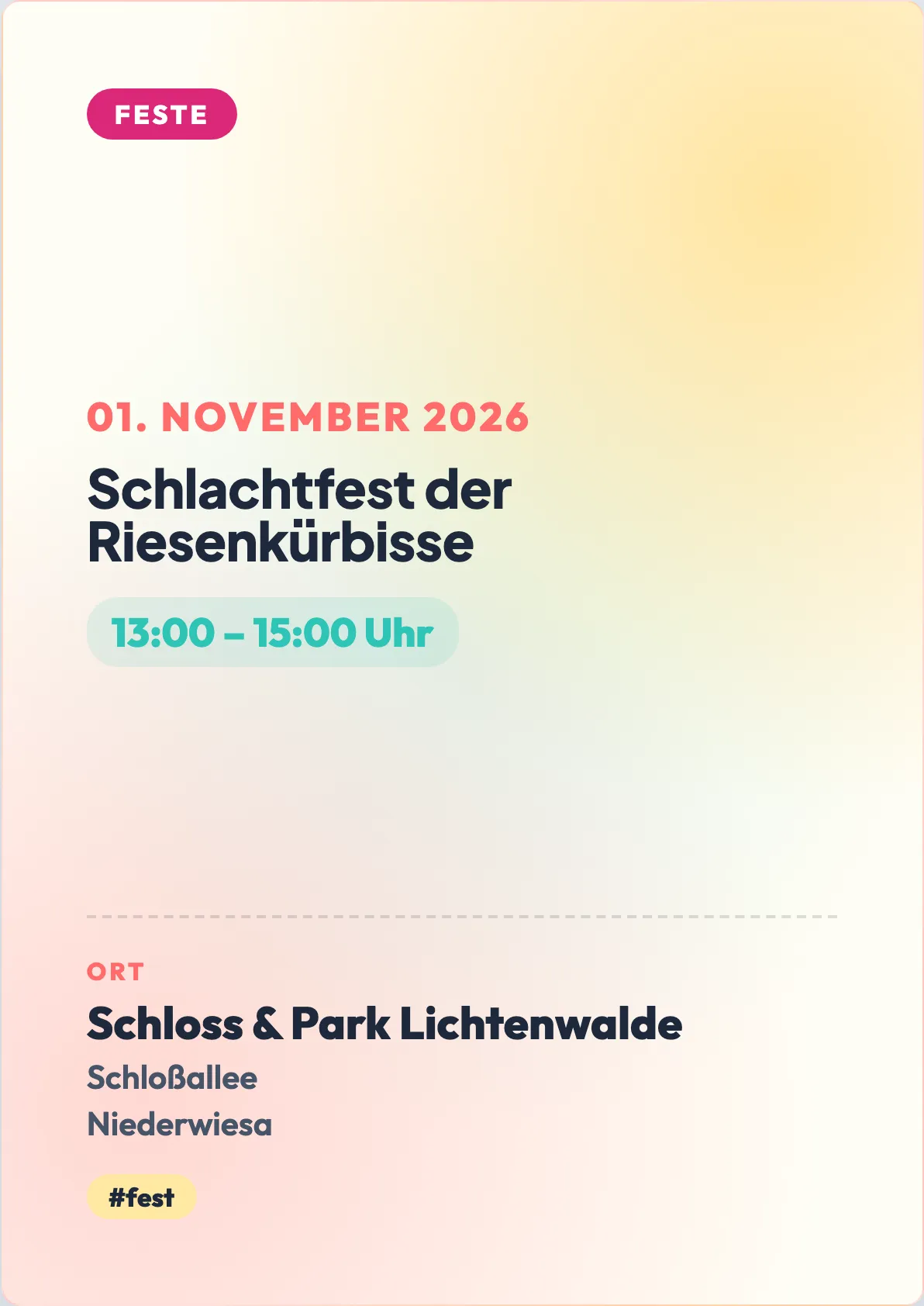 Veranstaltungsflyer