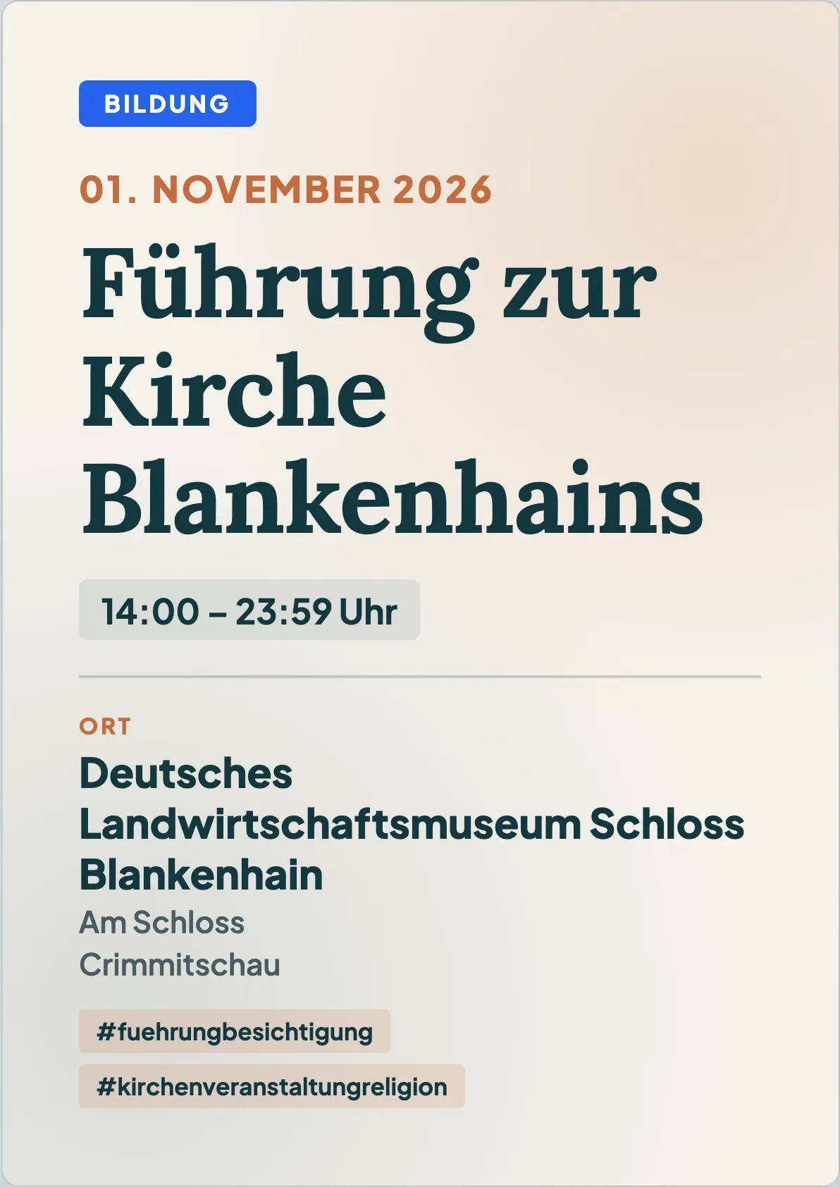 Veranstaltungsflyer