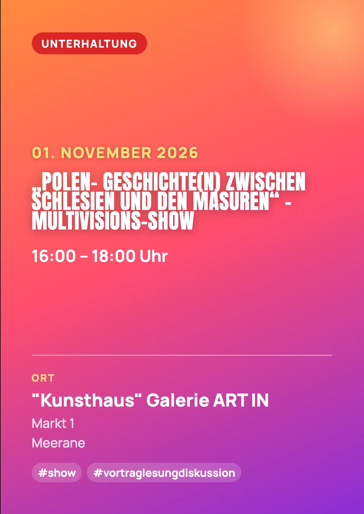 Veranstaltungsflyer