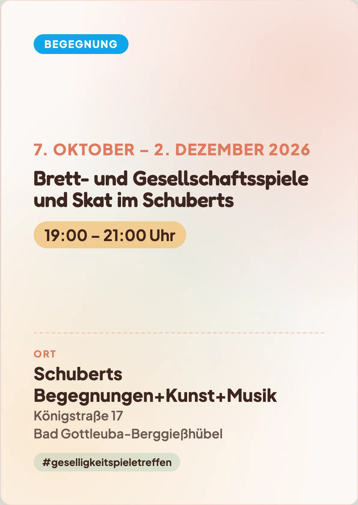 Veranstaltungsflyer