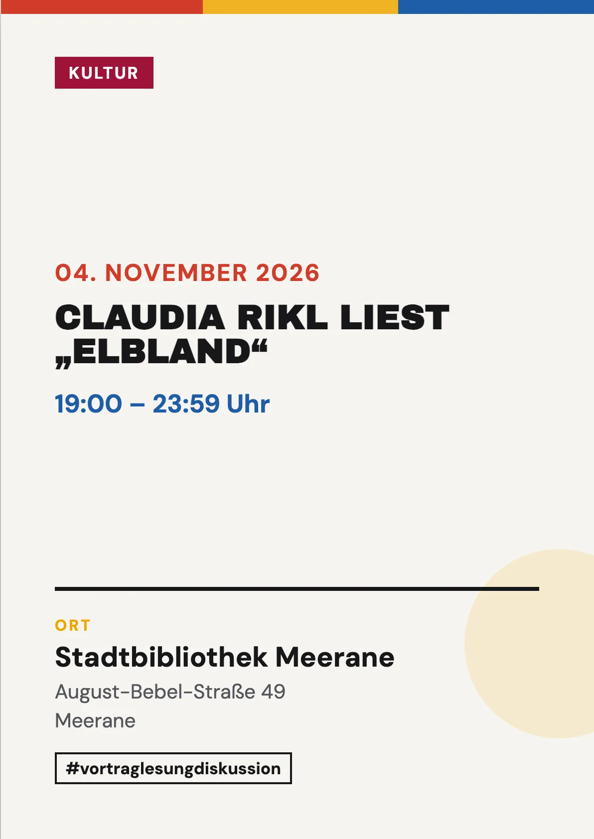 Veranstaltungsflyer