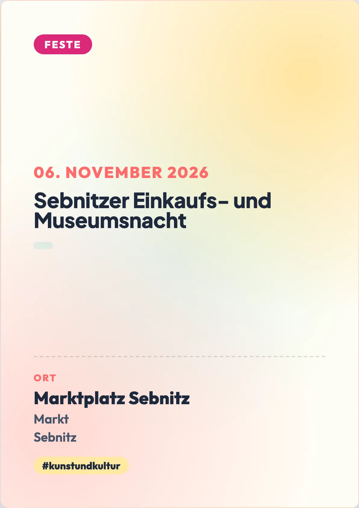 Veranstaltungsflyer