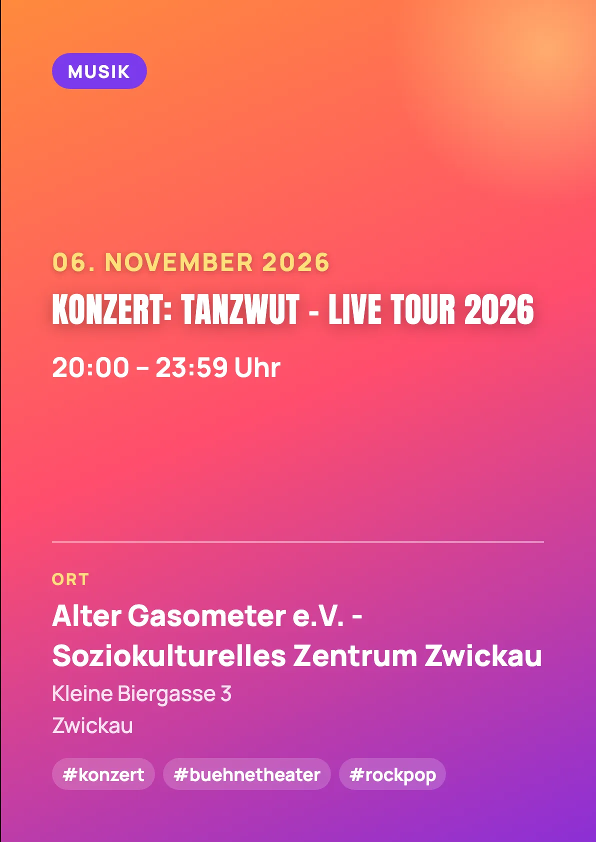 Veranstaltungsflyer
