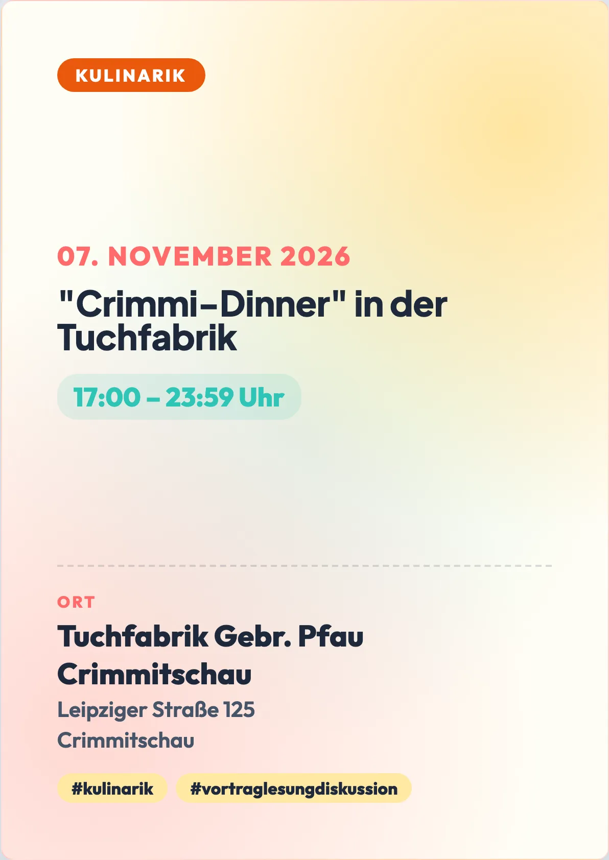 Veranstaltungsflyer
