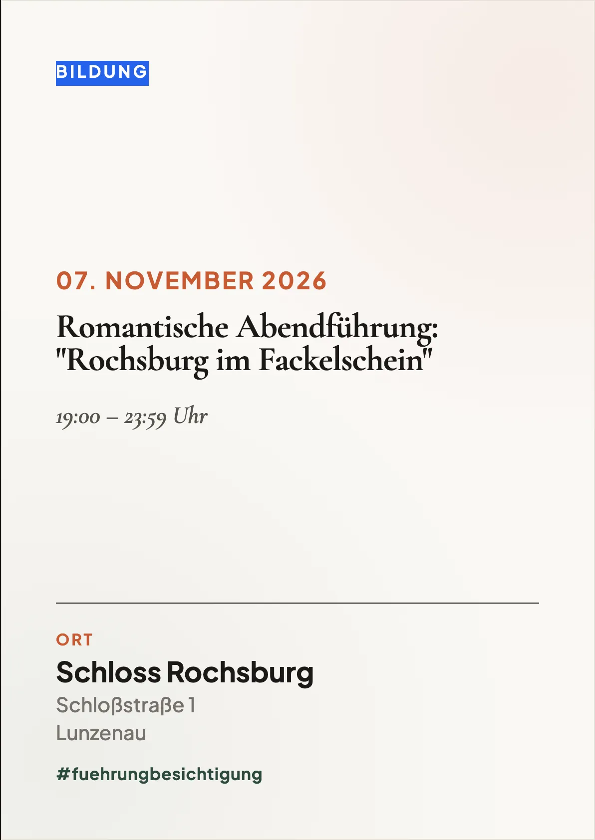 Veranstaltungsflyer