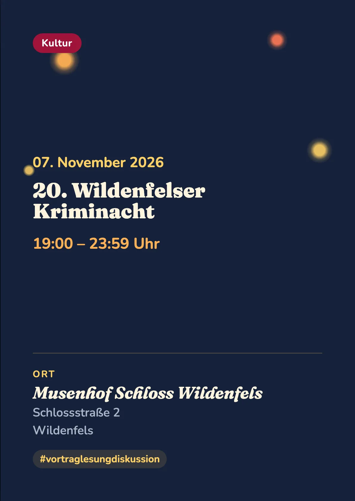 Veranstaltungsflyer