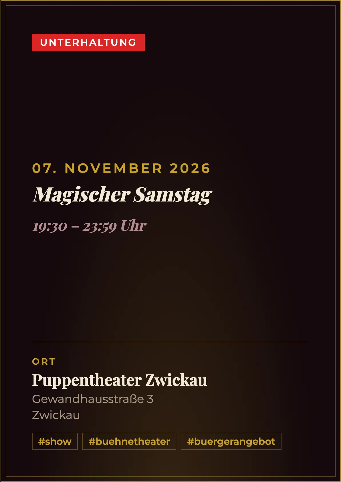 Veranstaltungsflyer