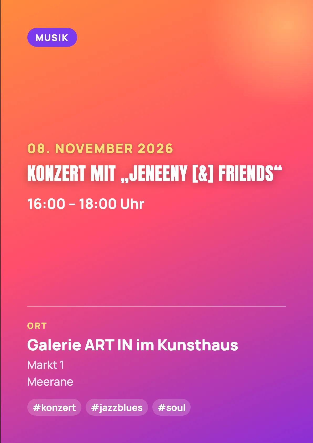 Veranstaltungsflyer