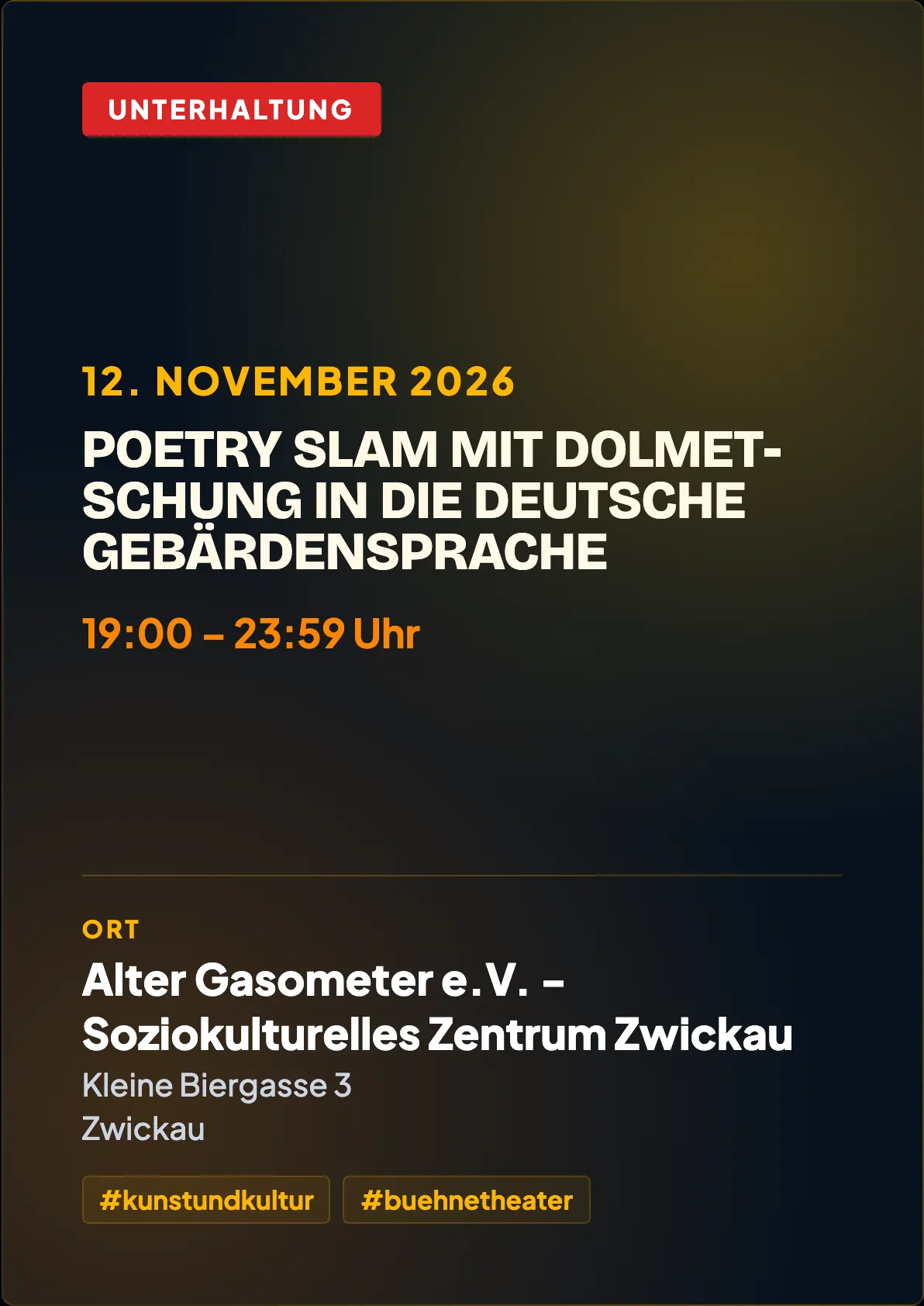 Veranstaltungsflyer