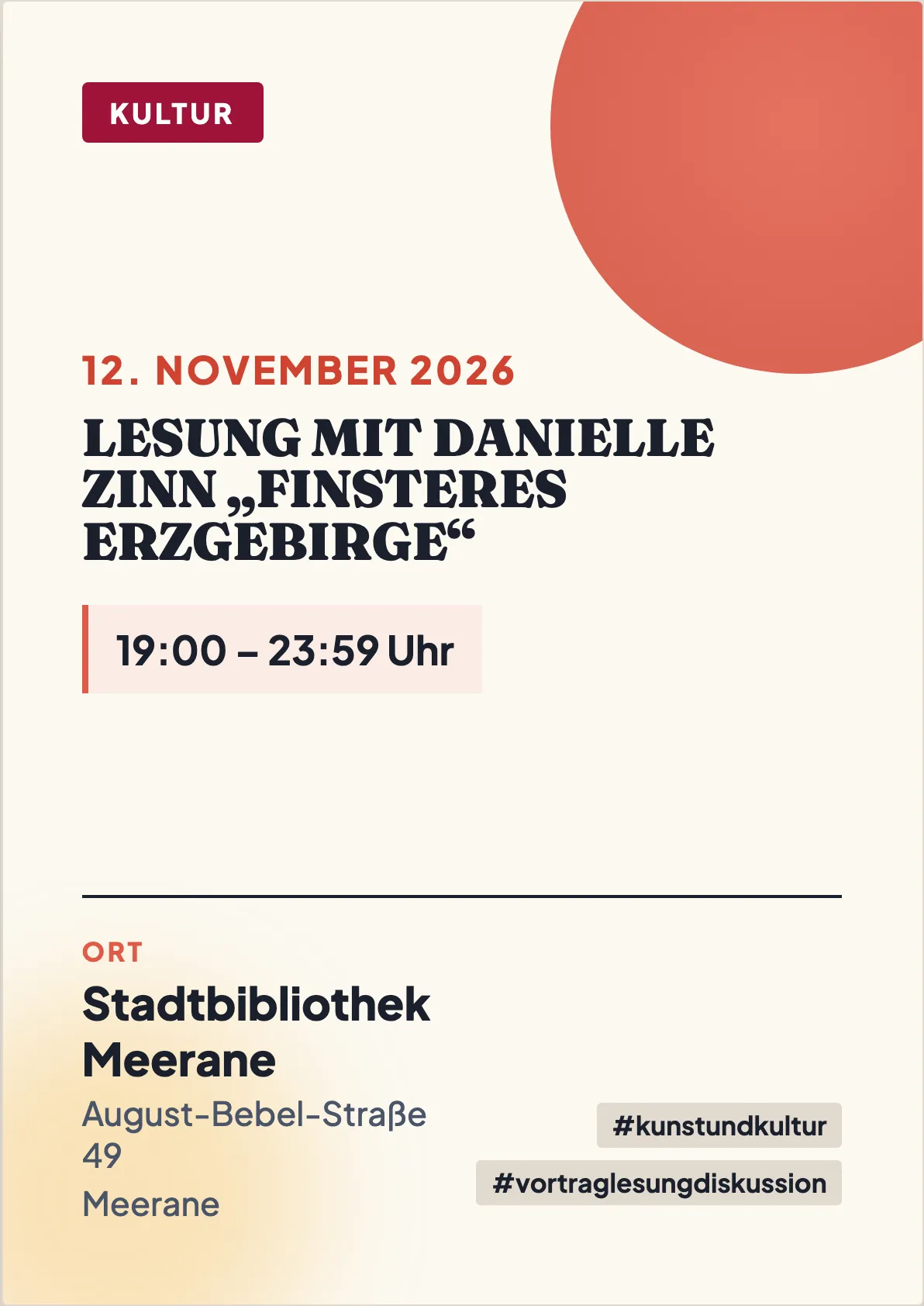 Veranstaltungsflyer