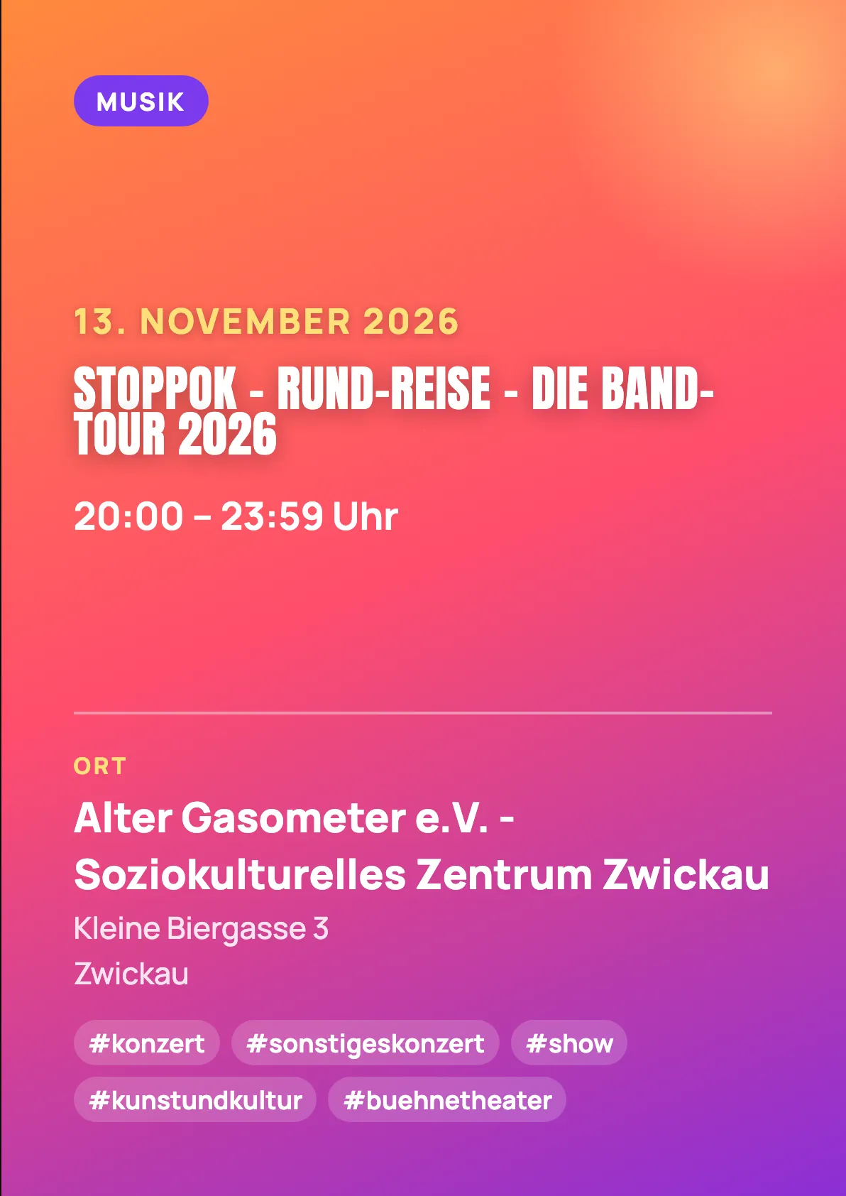 Veranstaltungsflyer
