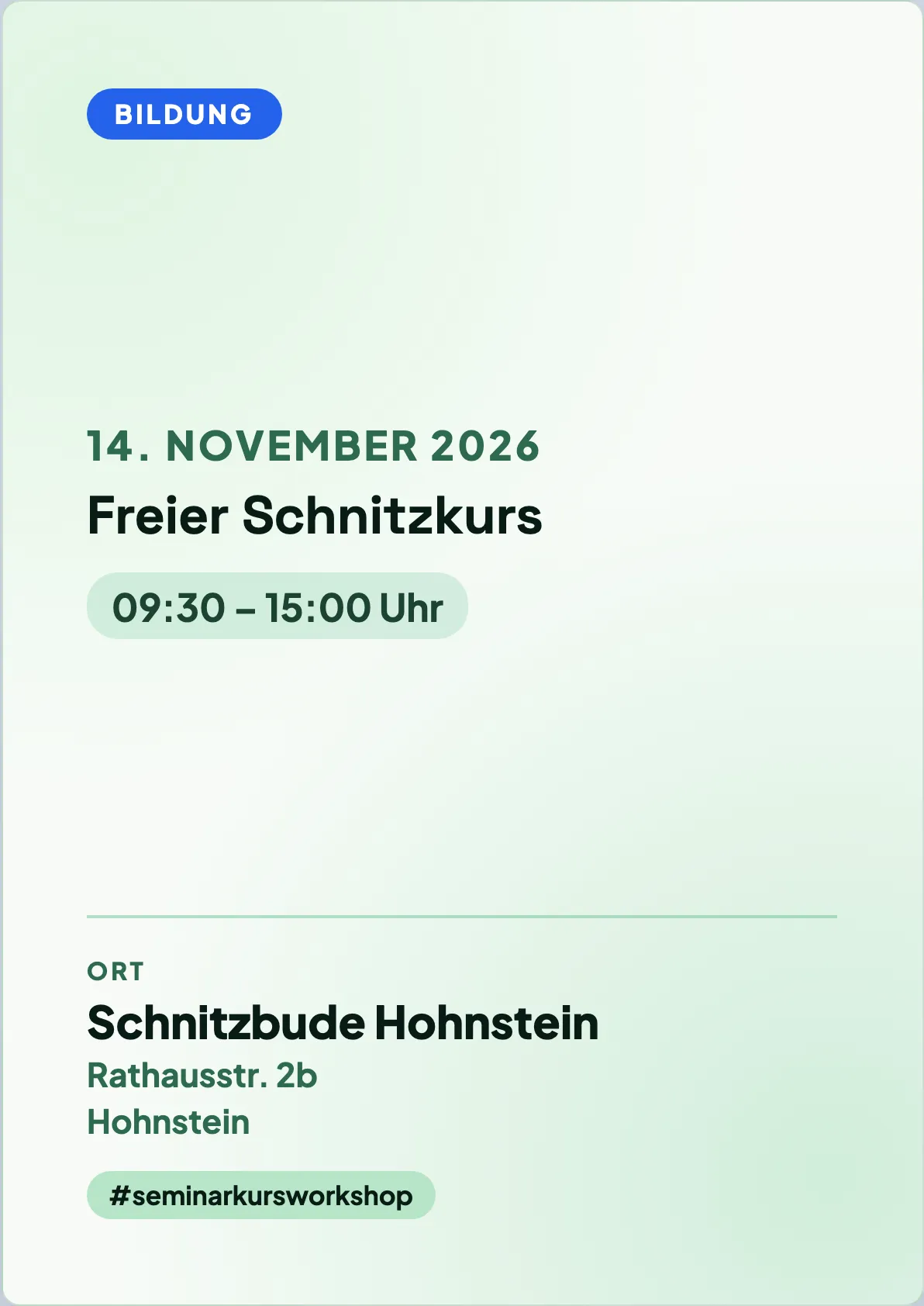 Veranstaltungsflyer