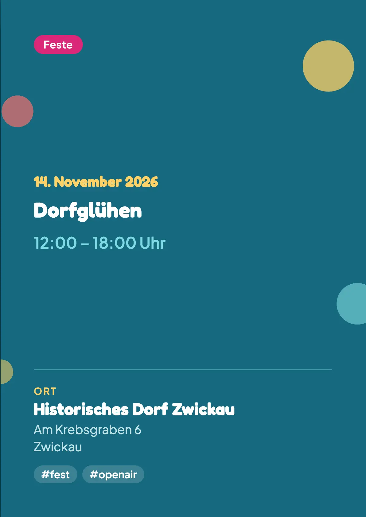 Veranstaltungsflyer