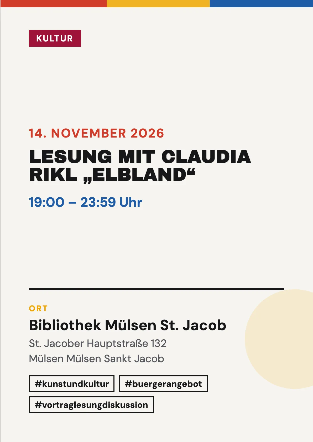 Veranstaltungsflyer
