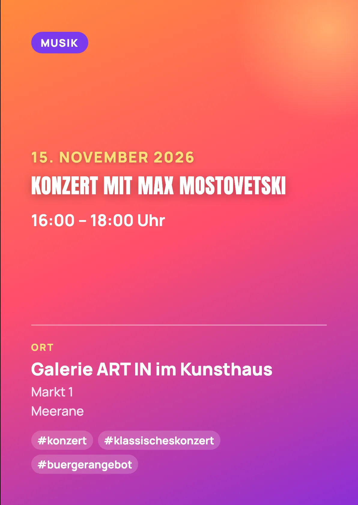Veranstaltungsflyer