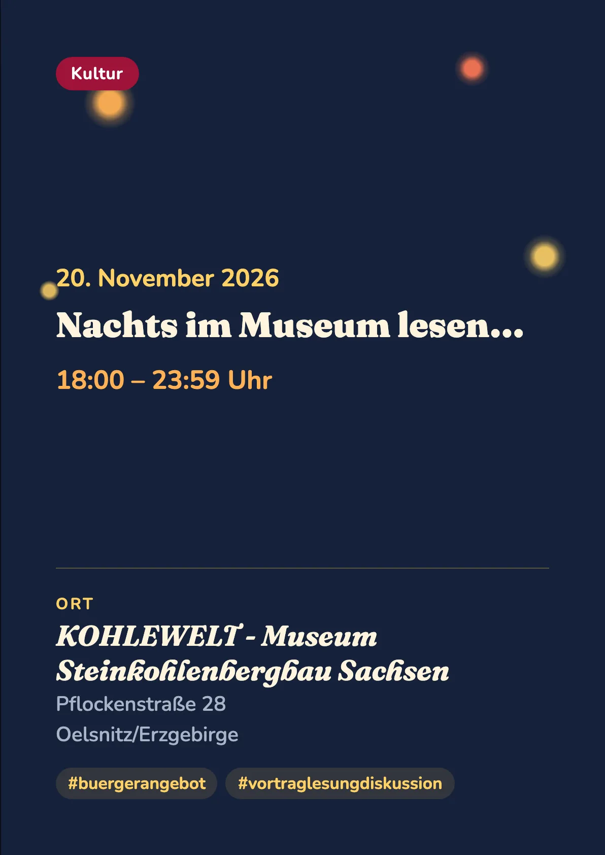 Veranstaltungsflyer