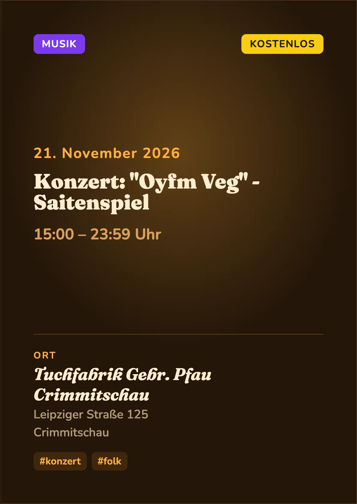 Veranstaltungsflyer