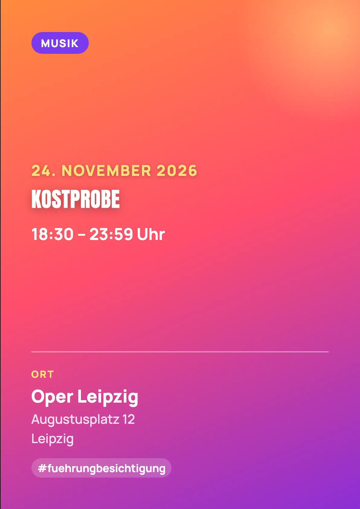 Veranstaltungsflyer