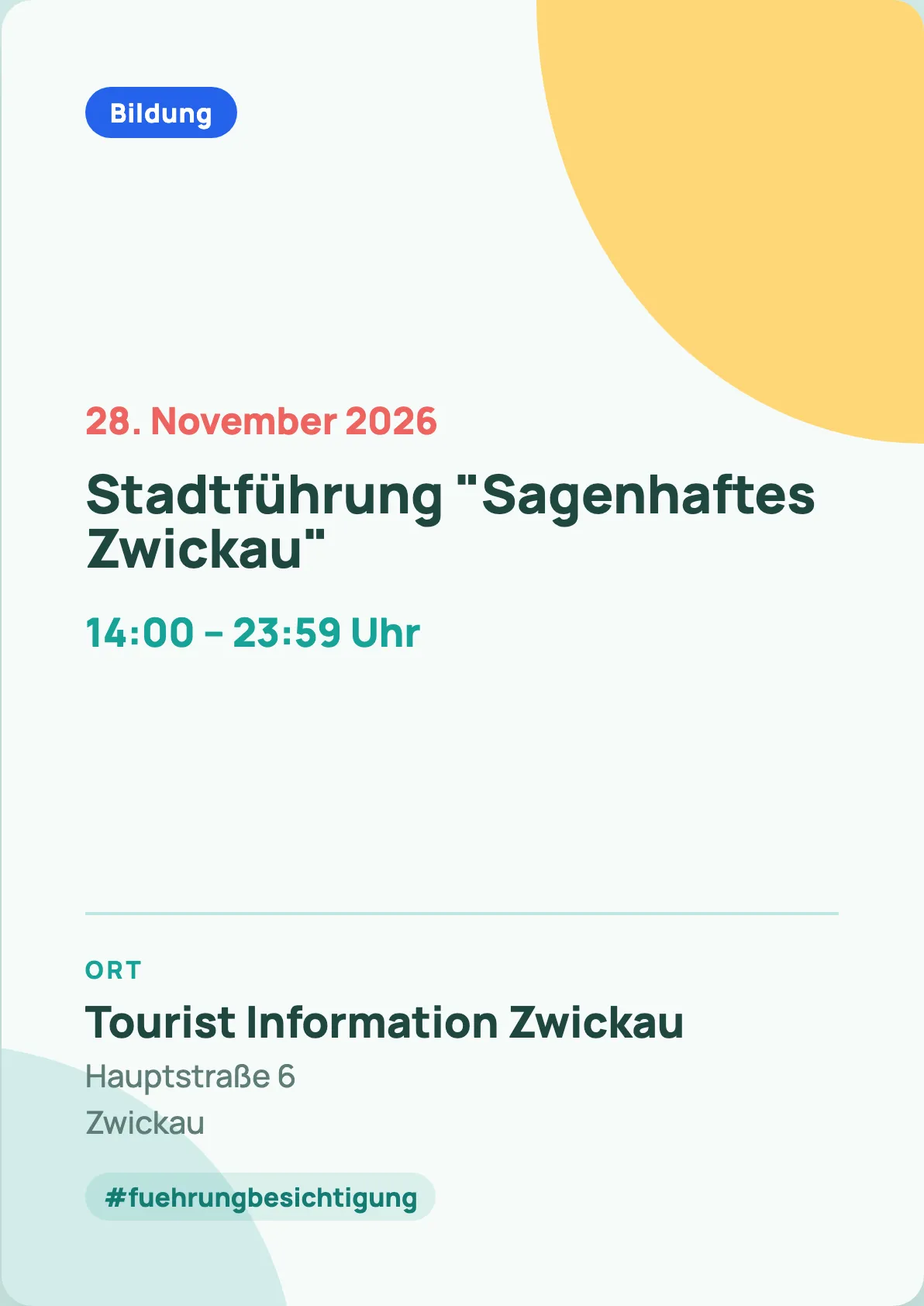 Veranstaltungsflyer