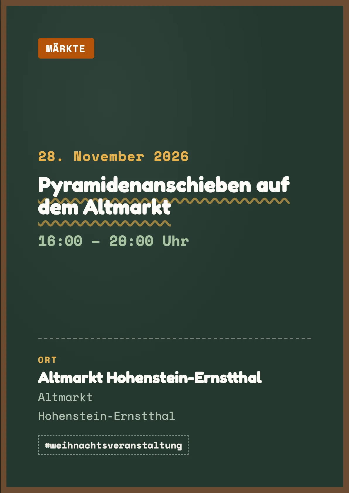 Veranstaltungsflyer