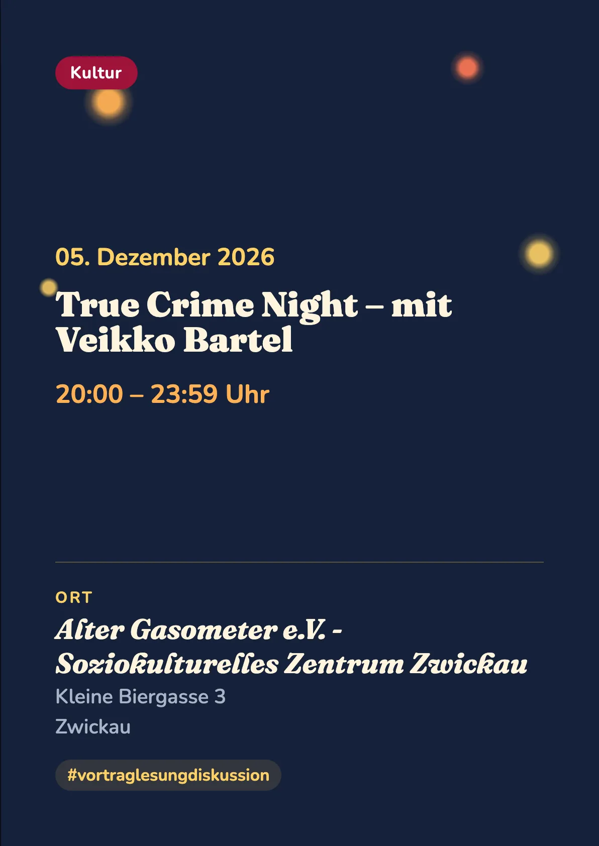 Veranstaltungsflyer