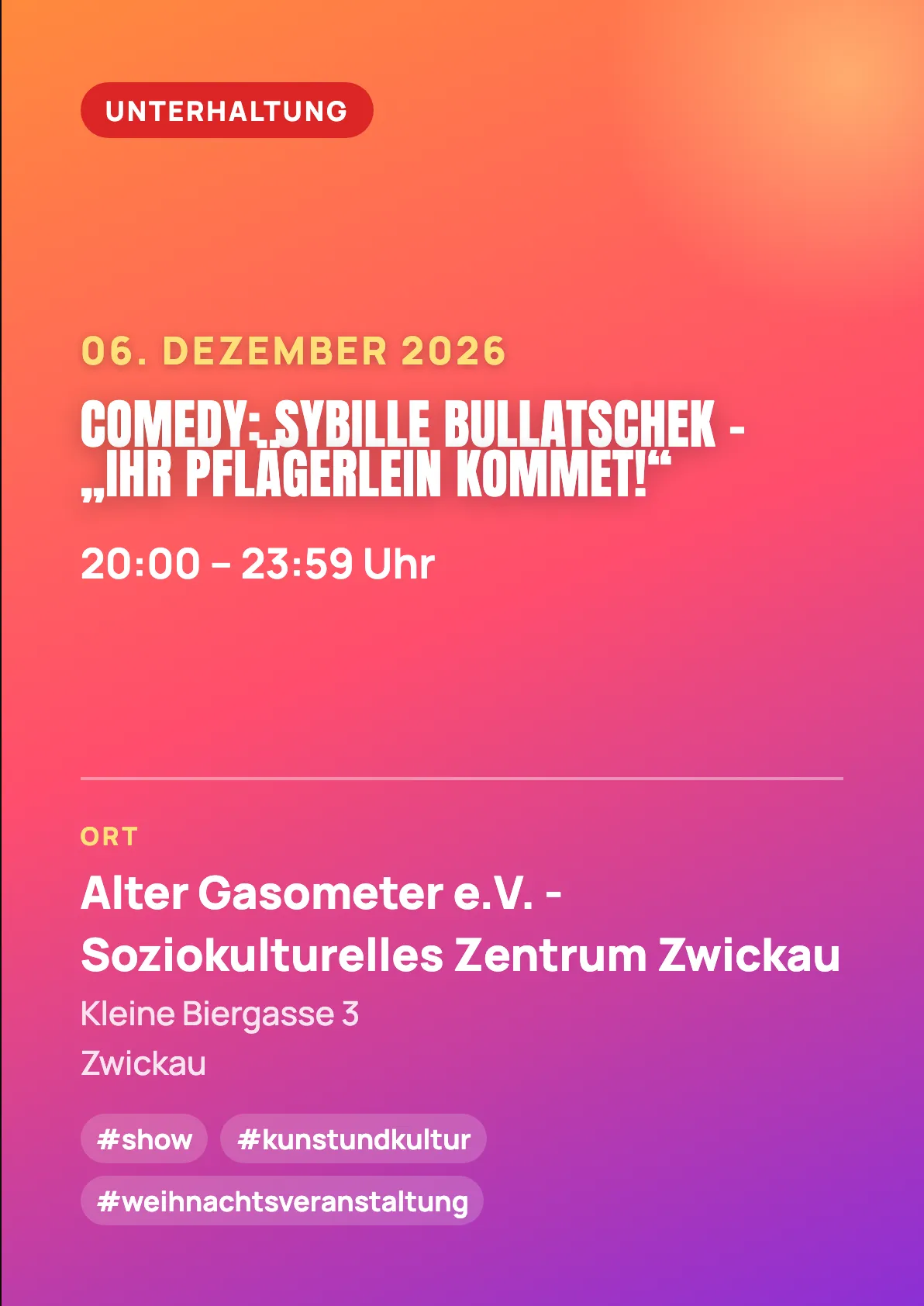 Veranstaltungsflyer