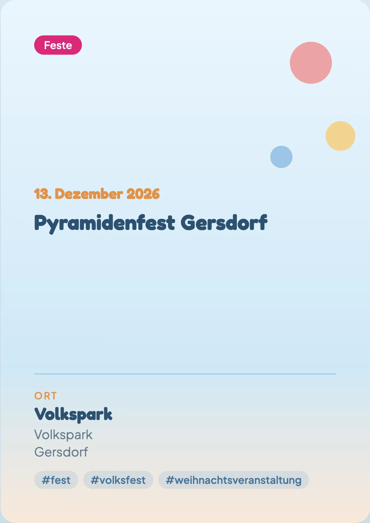 Veranstaltungsflyer
