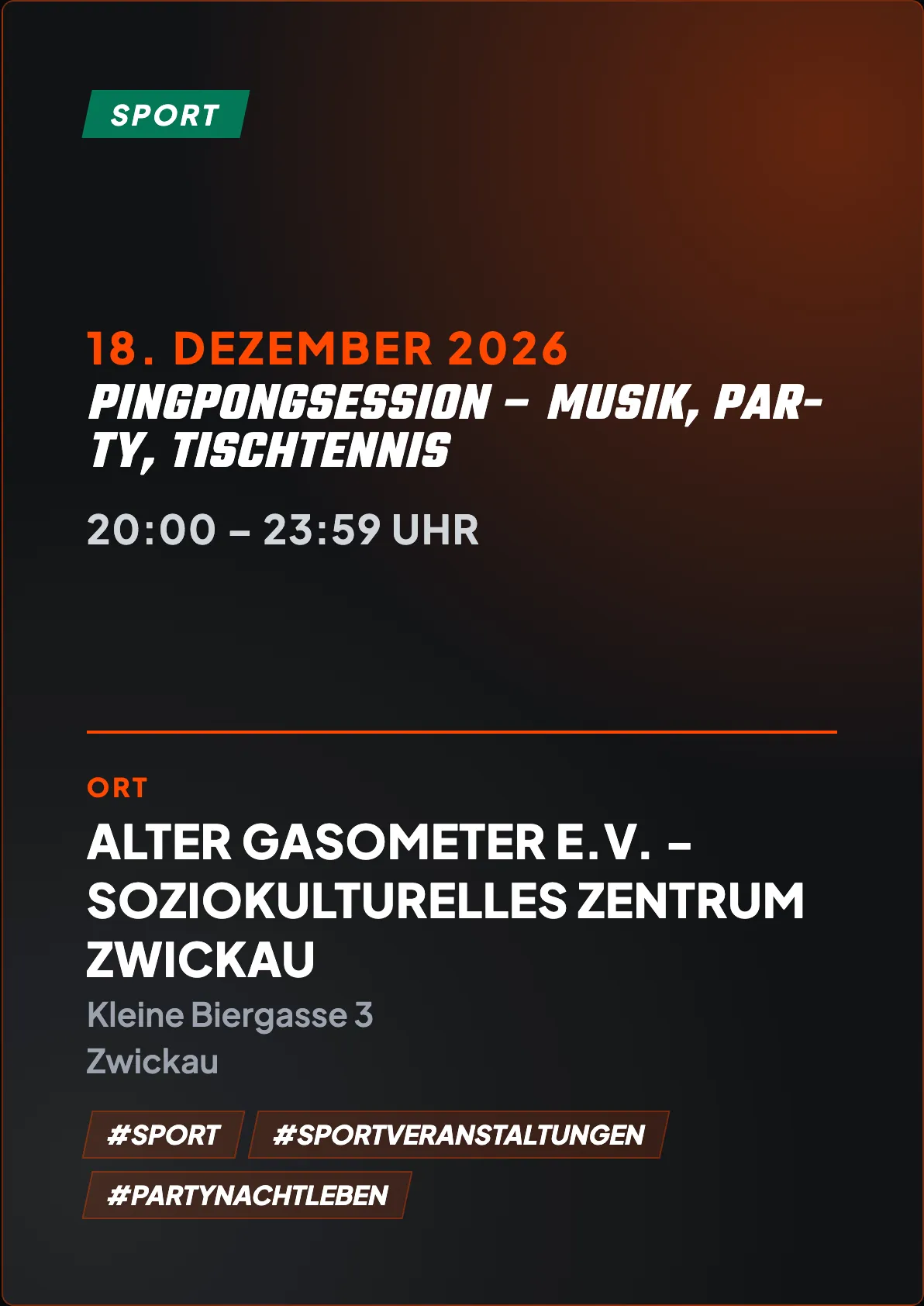 Veranstaltungsflyer