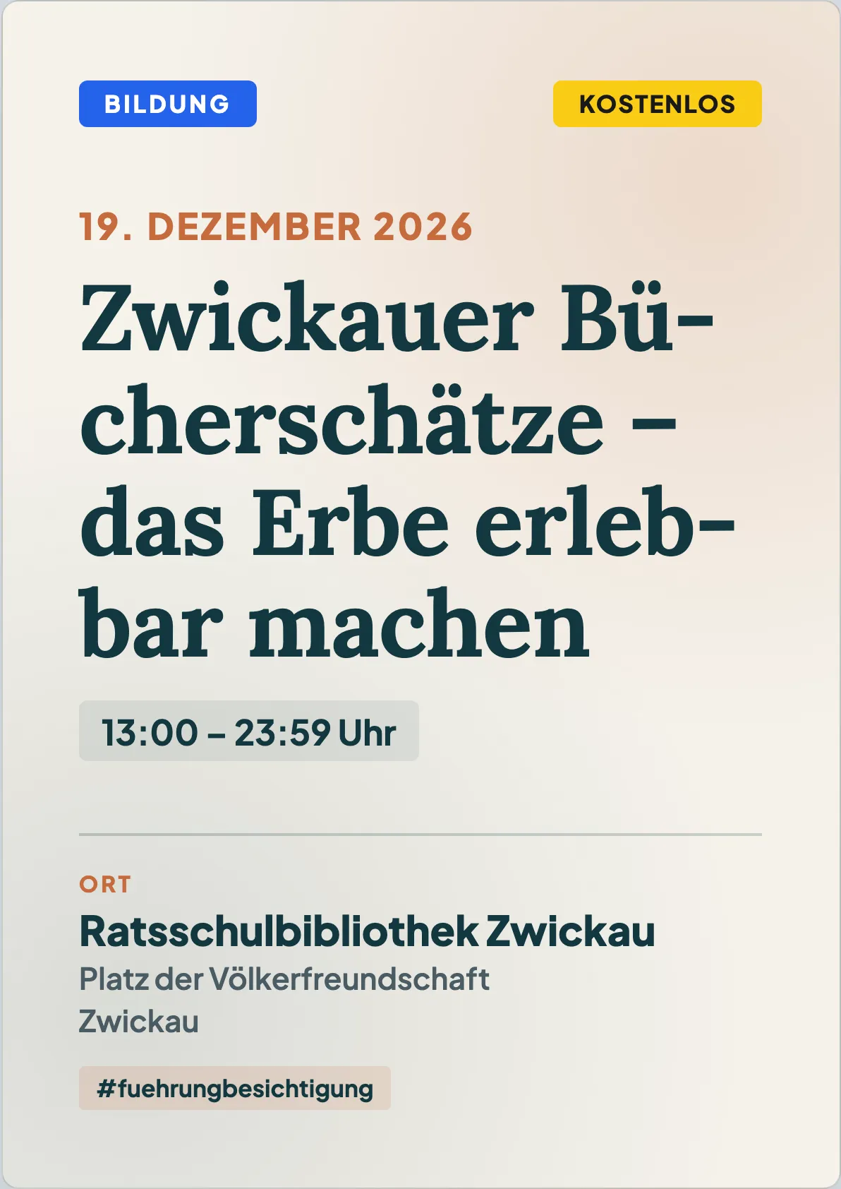 Veranstaltungsflyer