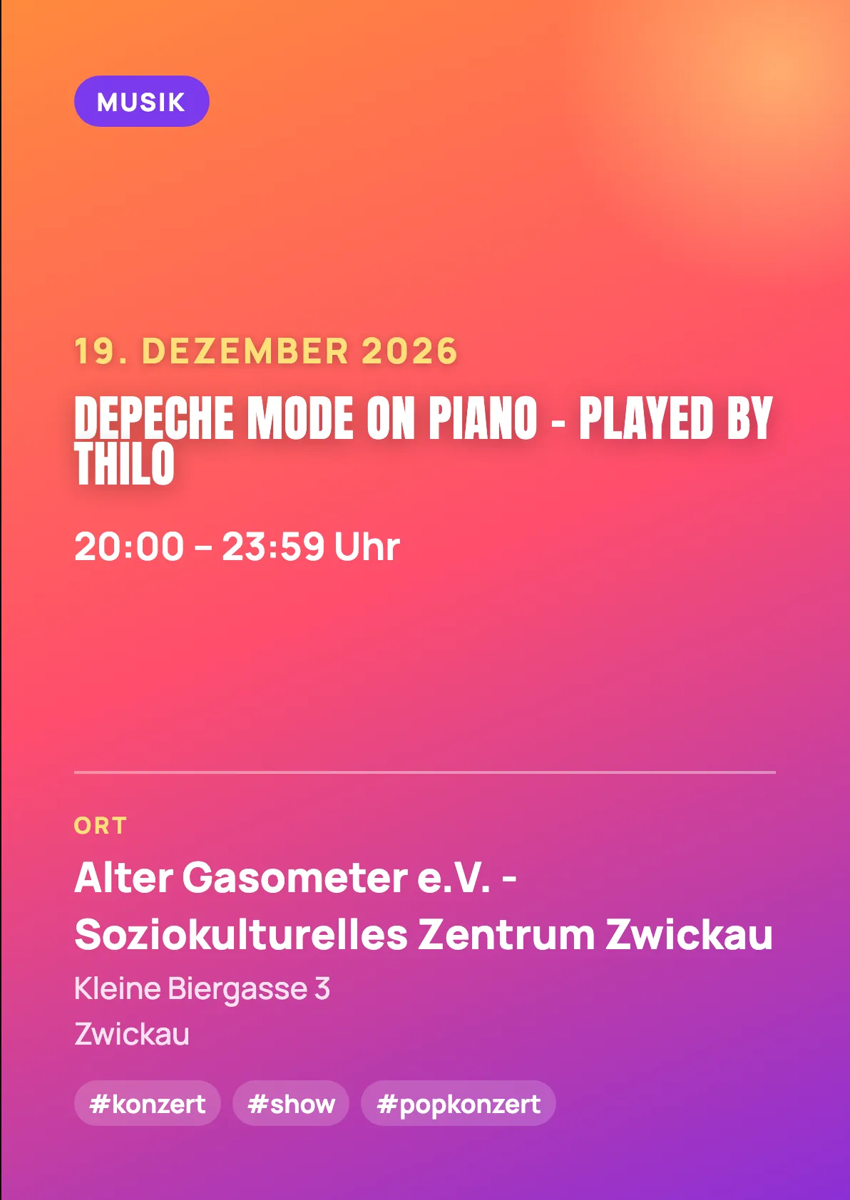 Veranstaltungsflyer