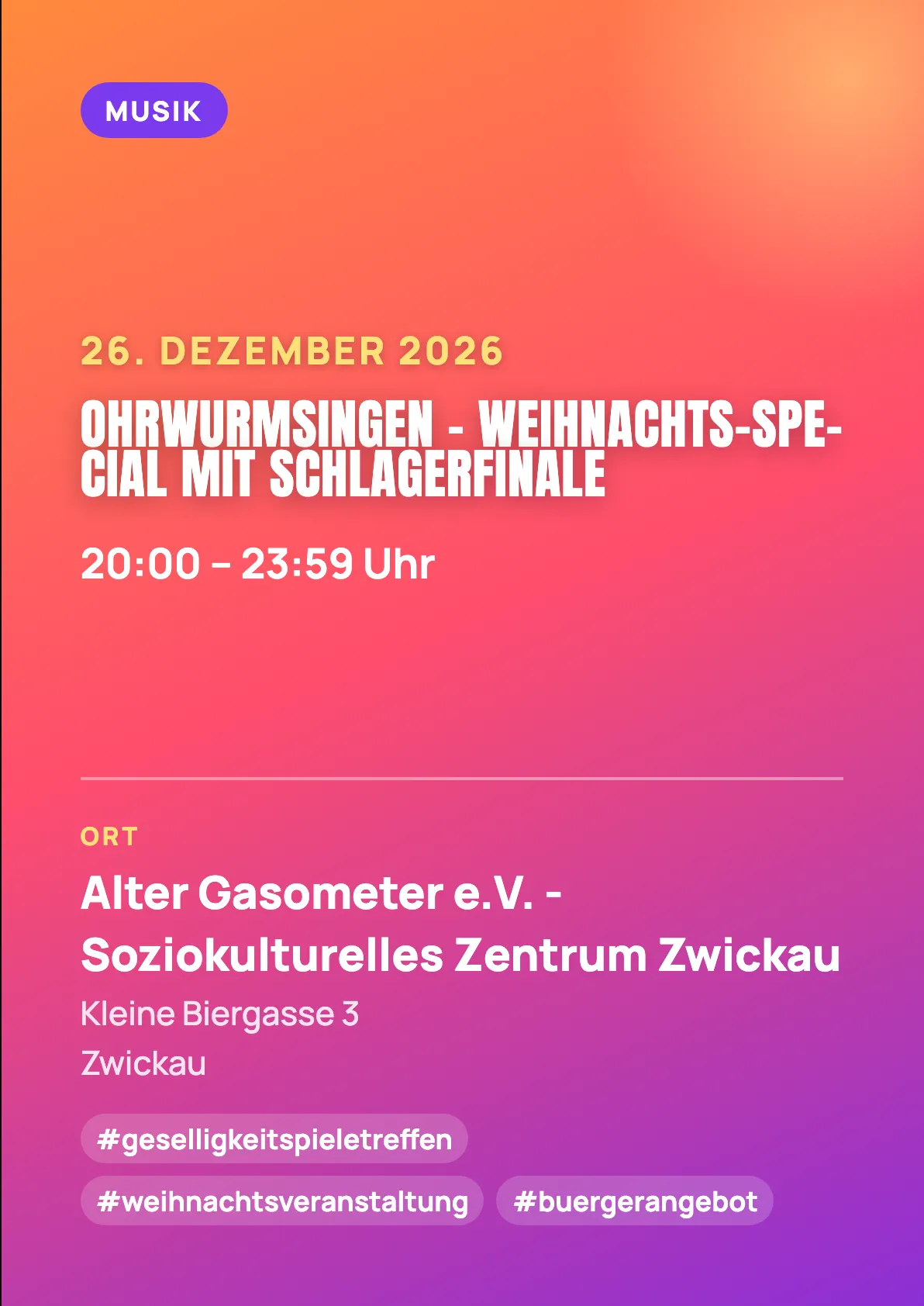 Veranstaltungsflyer